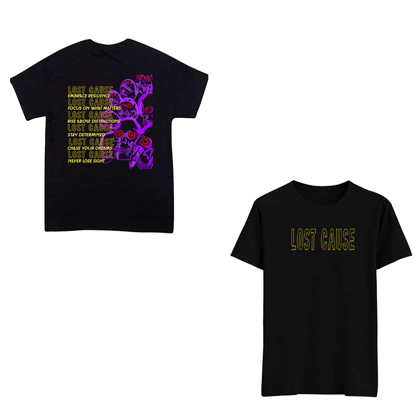 Skeleton shirt (Purple + Yellow)